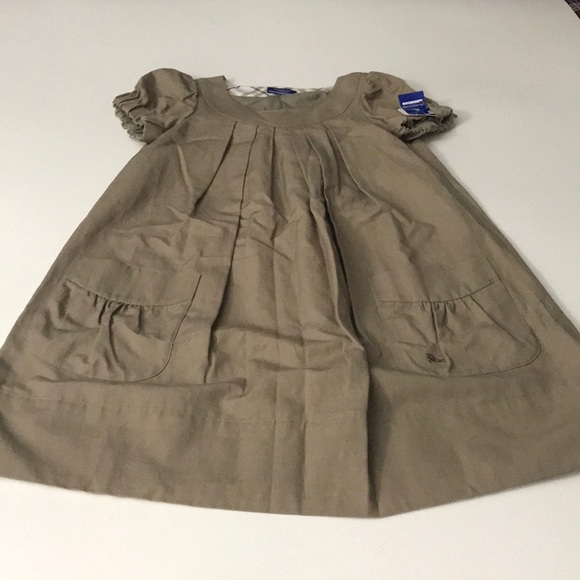 Burberry Dresses & Skirts - New BURBERRY Blue label A-line dress Sz 36 tan